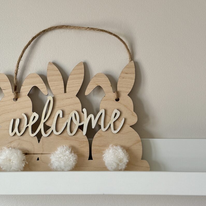 Zajączki z napisem "Welcome" - obrazek 3
